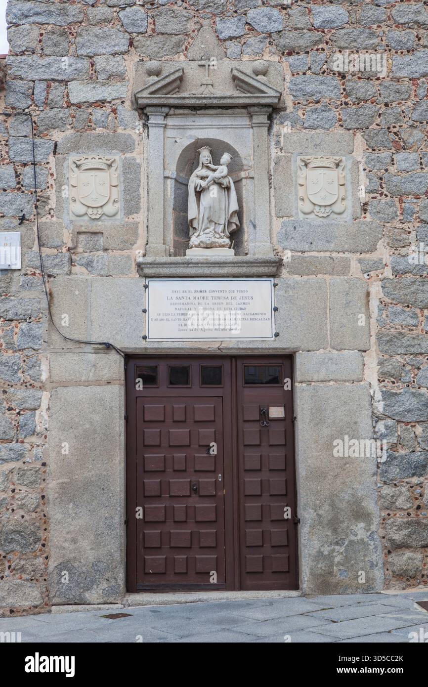 Convento de San Jose, primo Convento fondato da Santa Teresa di Gesù. Avila, Castiglia e Leon, Spagna Foto Stock