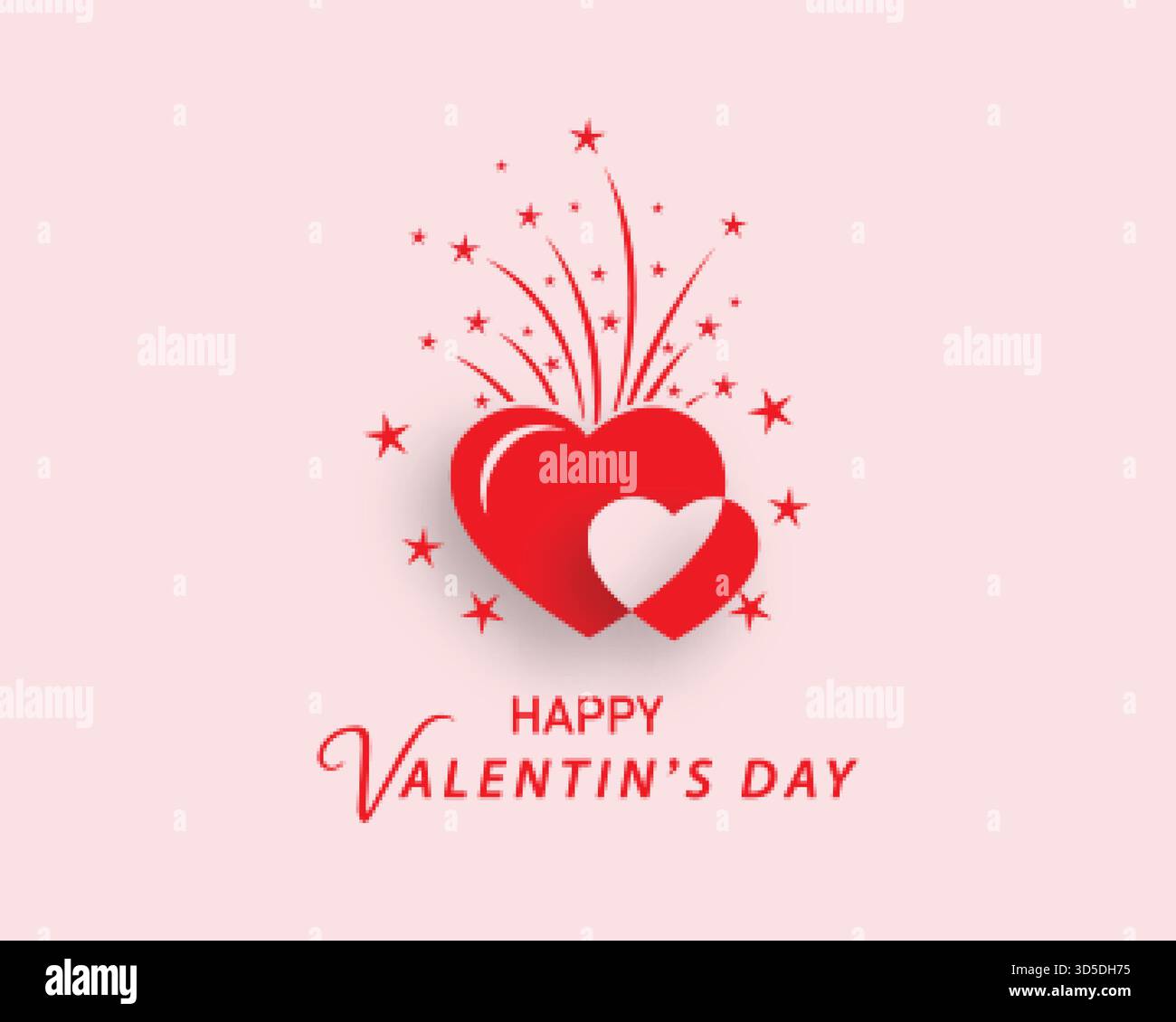 semplice felice giorno valentines celebrazione sfondo design Illustrazione Vettoriale