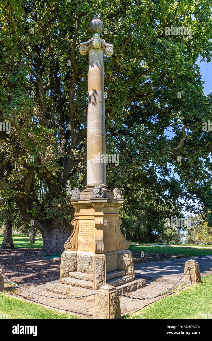 Monumento commemorativo ai soldati della fede ebraica a Kings Park & Botanic Garden, Perth, Australia Occidentale, WA, Australia Foto Stock