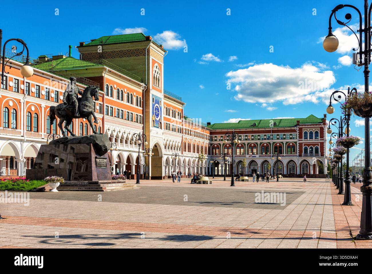 La piazza prende il nome da Obolensky-Nogotkov a Yoshkar-Ola Foto Stock