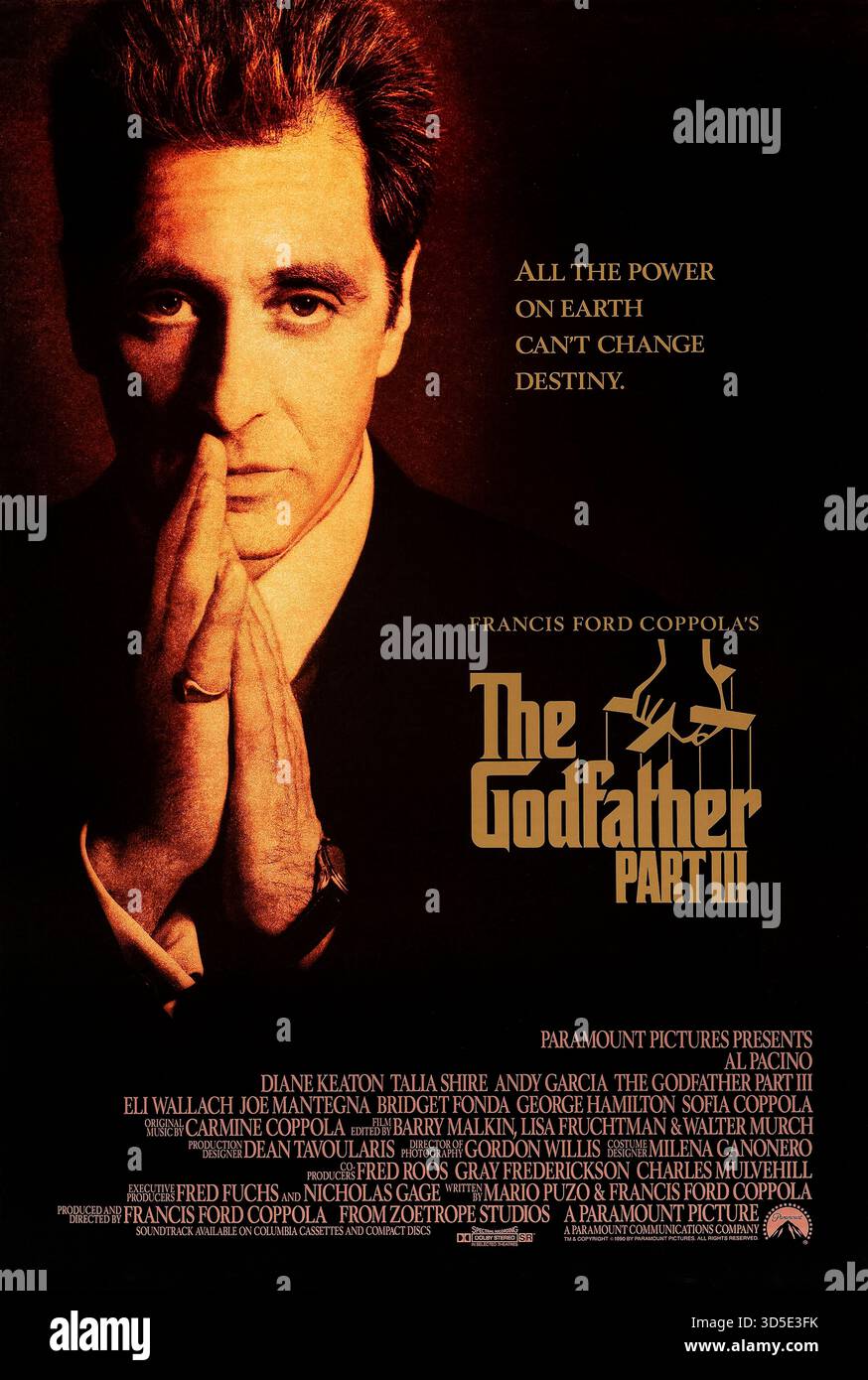 The Godfather Part II (1974) diretto da Francis Ford Coppola e interpretato da al Pacino, Robert De Niro e Diane Keaton. Michael Corleone espande l'impero criminale della sua famiglia, mentre i flashback rivelano l'ascesa di suo padre Vito dalla Sicilia al potere a New York. Fotografia di un poster originale del 1974 USA a un foglio SOLO PER USO EDITORIALE. Credito: Immagini BFA/Paramount Foto Stock