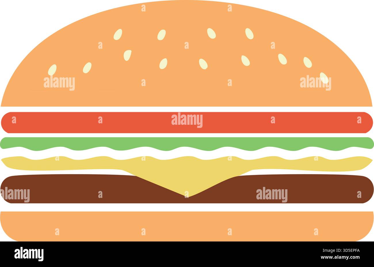 Burger: Fast food, pasti, ristorante, sandwich Illustrazione Vettoriale