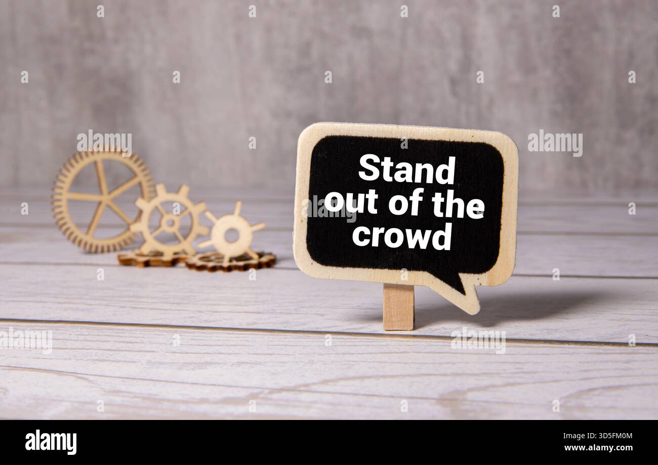 Distinguiti dalla folla concept Foto Stock