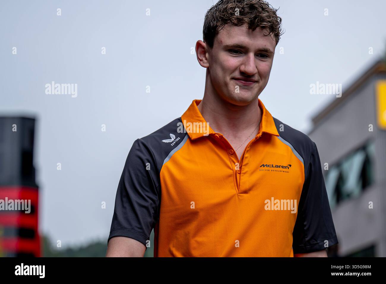 Stavelot, Belgio, 24 luglio 2025, Alex Dunne, presente al Gran Premio del Belgio 2025 The Build Up, che si svolge a Stavelot, Belgio. Crediti: Michael Potts/Alamy Live News Foto Stock
