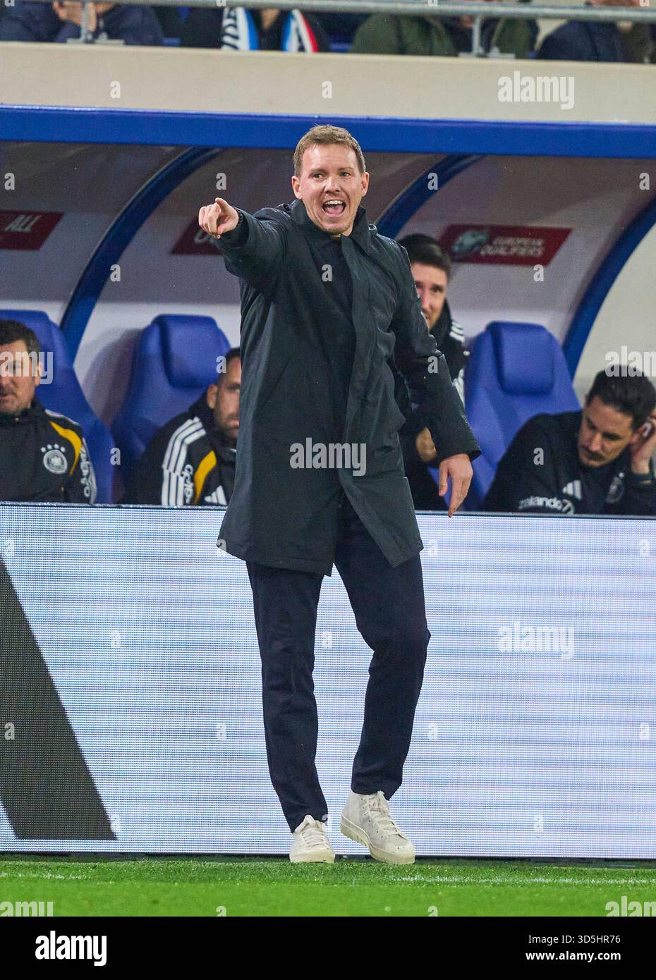 L'allenatore della DFB Julian Nagelsmann, Bundestrainer, Nationaltrainer, nella partita di qualificazione ai Mondiali di calcio 2026 LUSSEMBURGO - GERMANIA 0-2 nella stagione 2025/2026 il 14 novembre 2025 a Lussemburgo. Fotografo: Immagini ddp/immagini a stella Foto Stock
