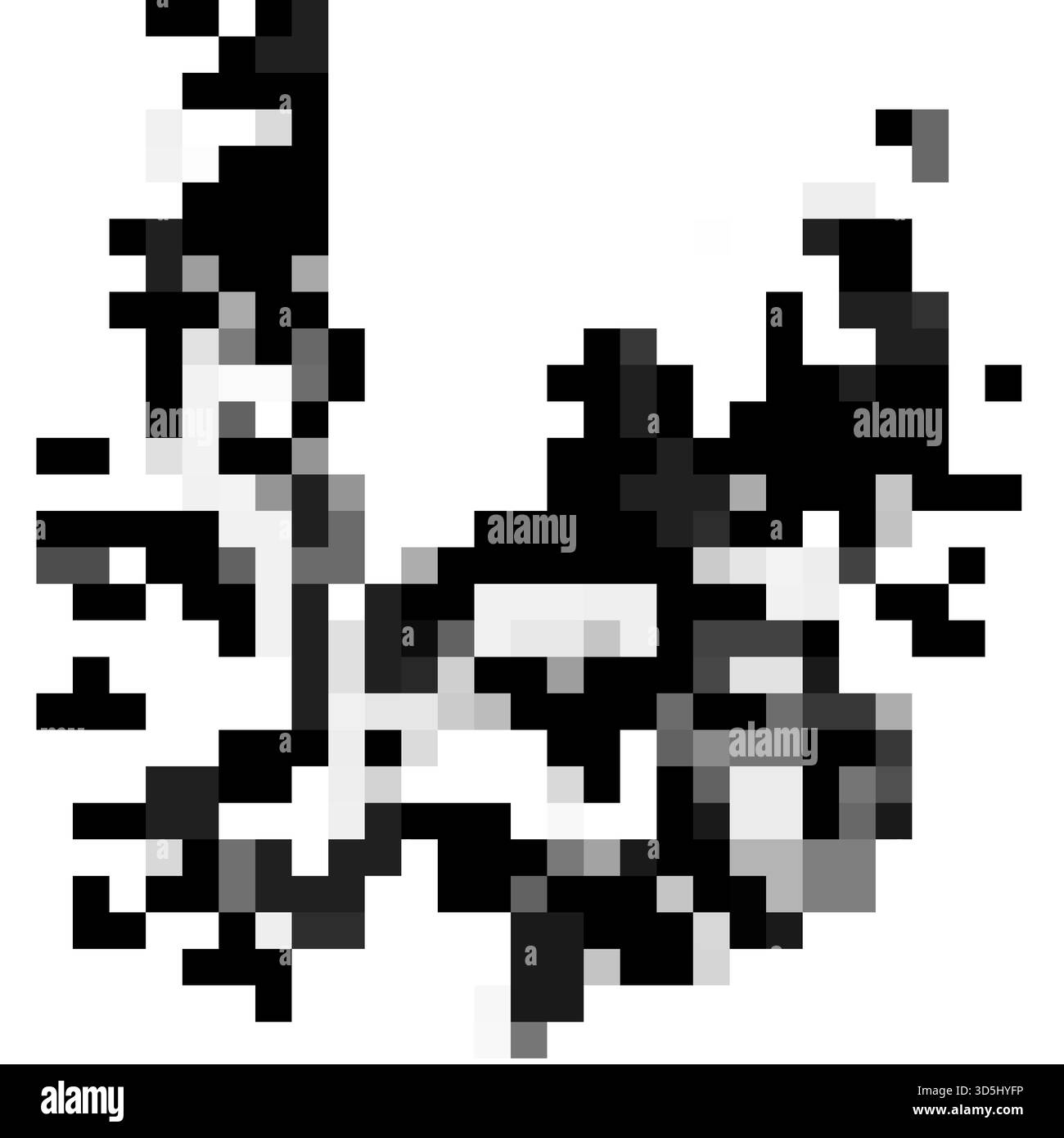 Gli spruzzi di acqua elemento di design, liquido dinamico isolato su sfondo bianco in 3D illustrazione Illustrazione Vettoriale