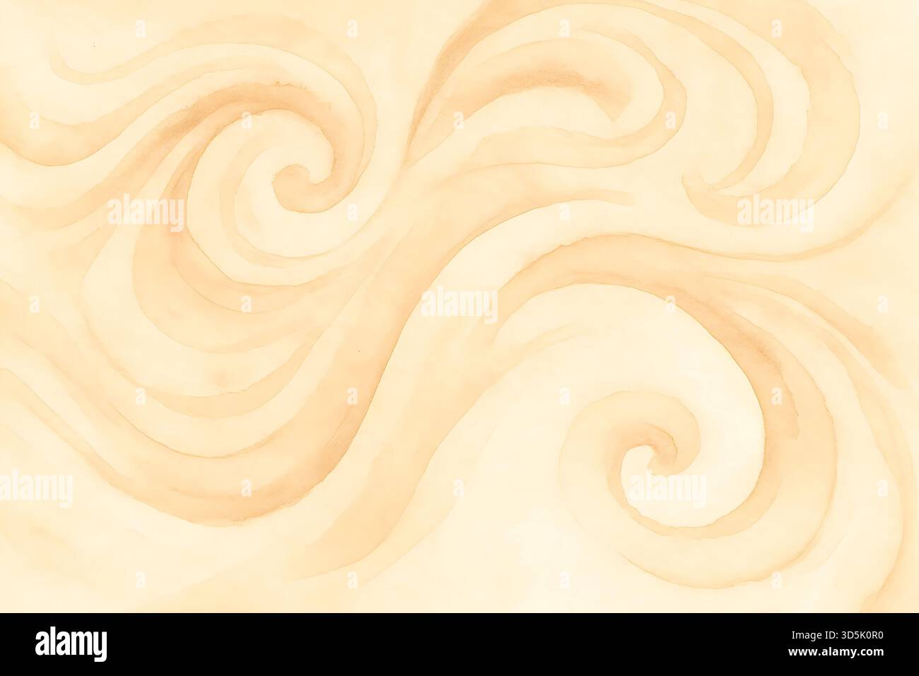 Sfondo acquerello astratto neutro morbido – texture artistica minimale beige Foto Stock