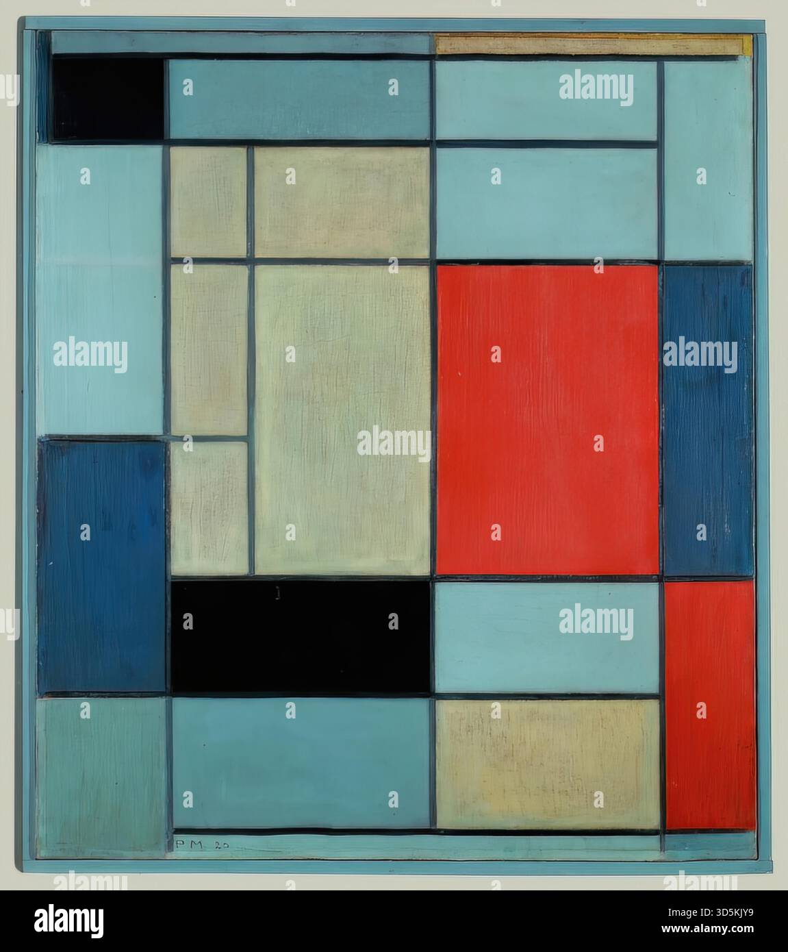 Composizione i, 1920 di Piet Mondrian Illustrazione Vettoriale