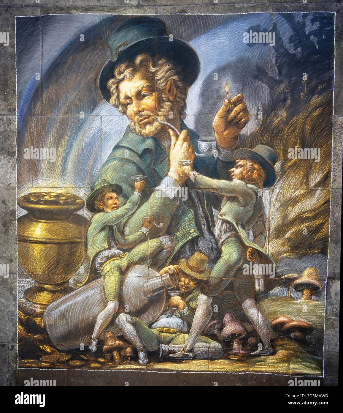 arte del marciapiede Foto Stock