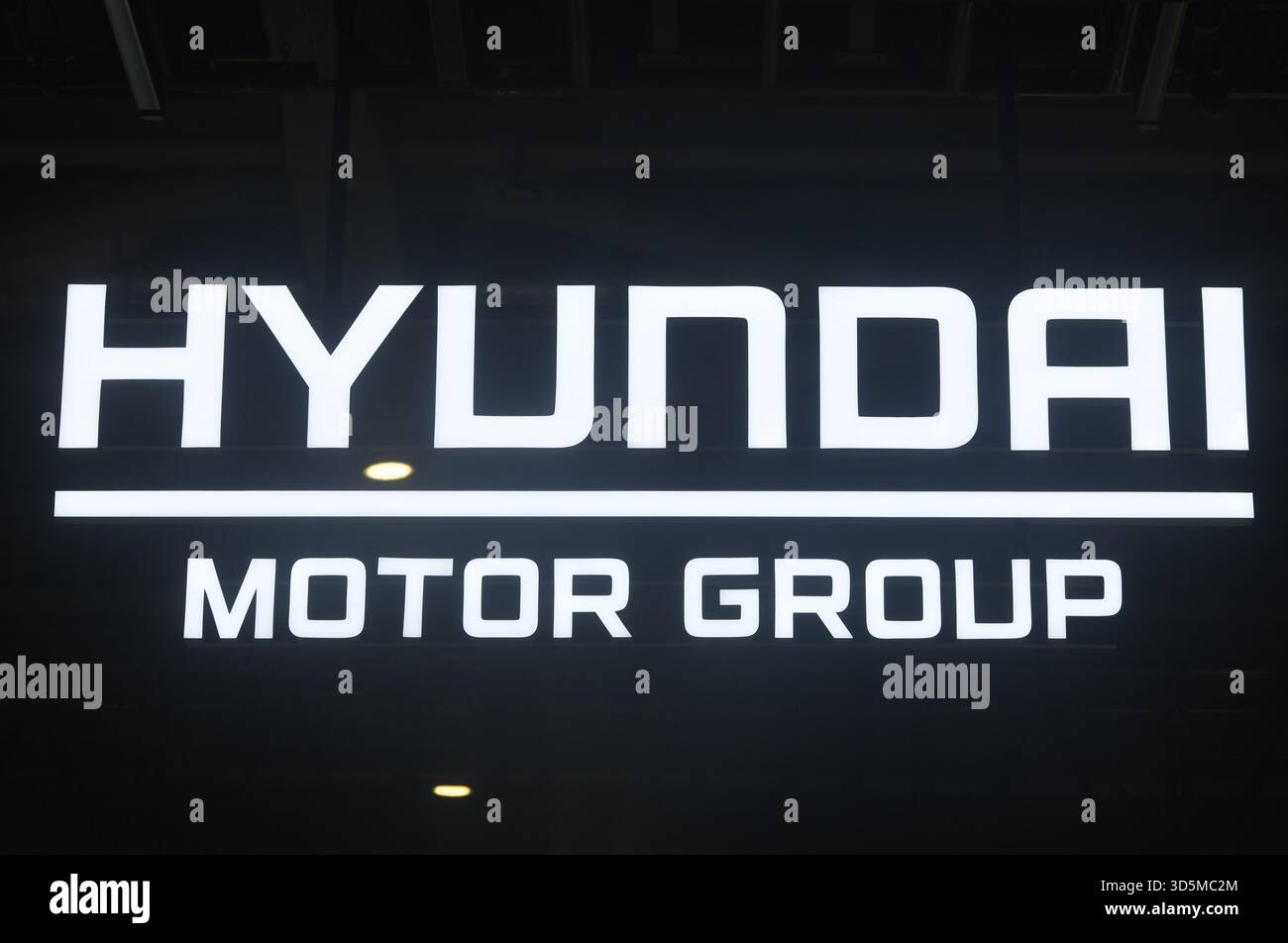 Stand HYUNDAI MOTOR GROUP all'8° CIIE di Shanghai, Cina, il 6 novembre 2025. Foto Stock