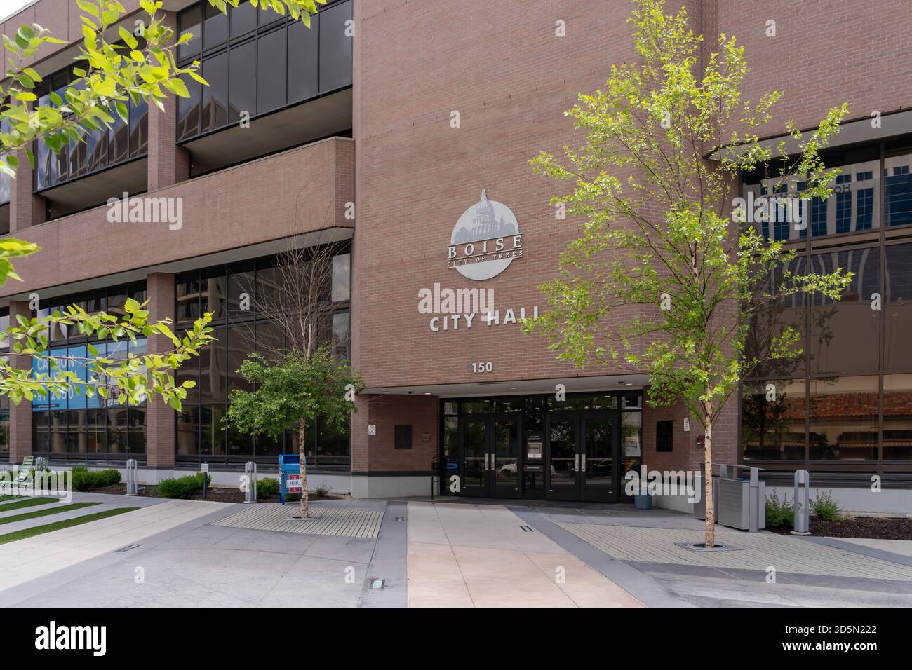 Boise City Hall presso Capitol Blvd a Boise, Idaho, Stati Uniti. Foto Stock