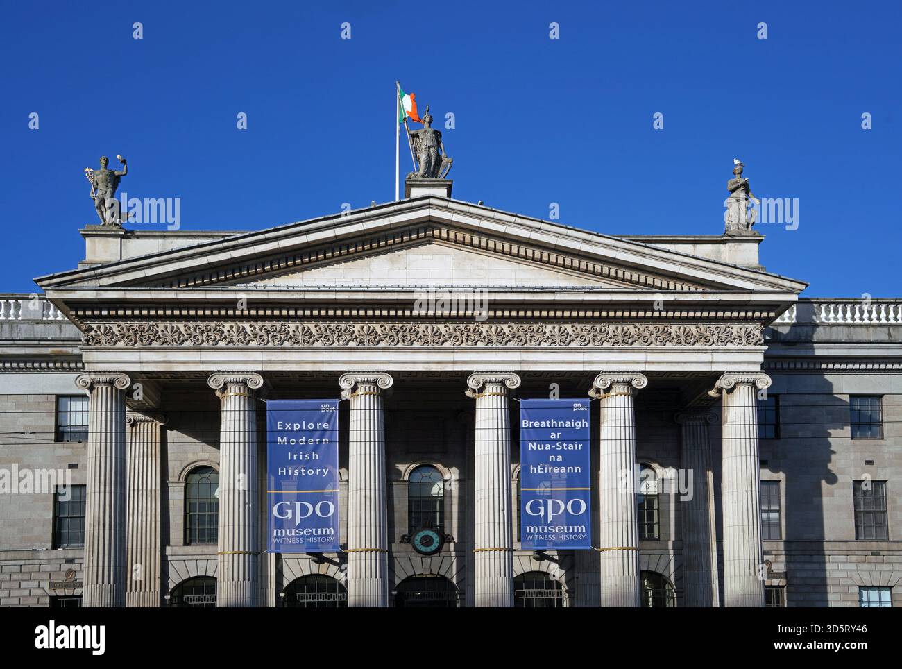 Dublino, Irlanda - 23 marzo 2023: General Post Office Museum, il sito di una grande battaglia nella ribellione irlandese del 1916 conosciuta come la rivolta di Pasqua Foto Stock