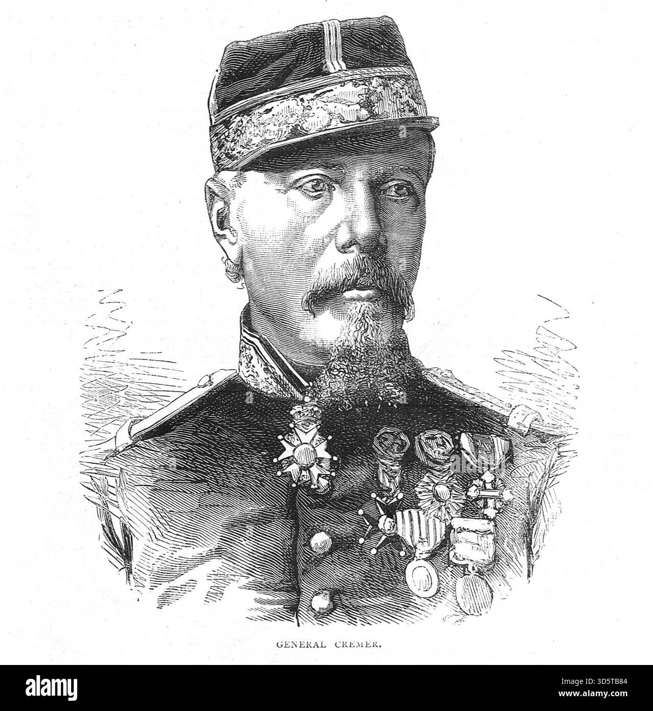 Generale Camille Crémer, generale di divisione francese durante la guerra franco-prussiana. Foto Stock