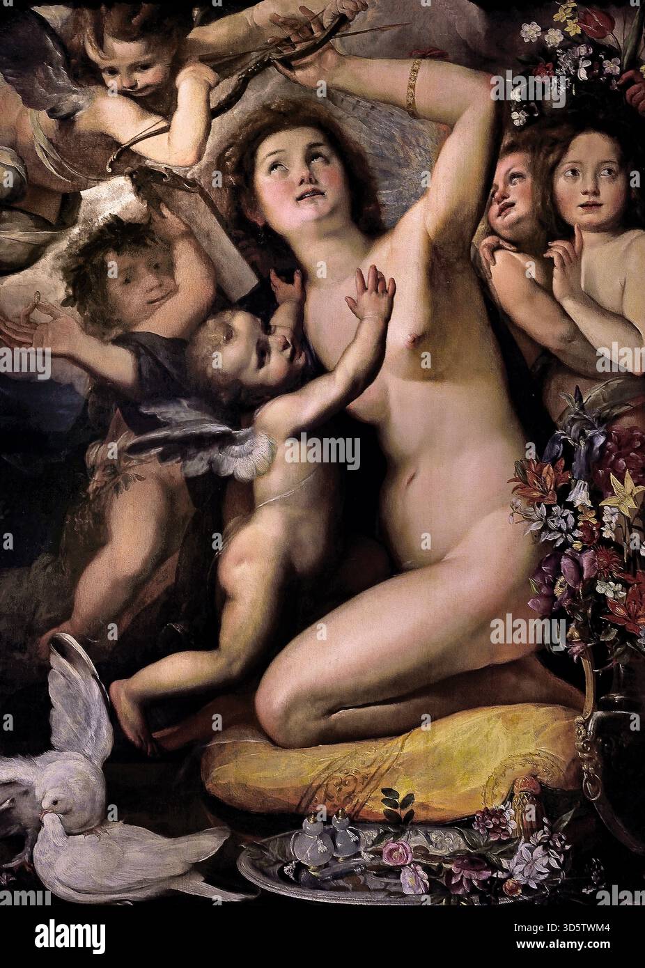 Venere e Amore 1615 da Giulio Cesare Procaccini (1574-1625 cinque-seicentesco, Italia, italiano. Foto Stock
