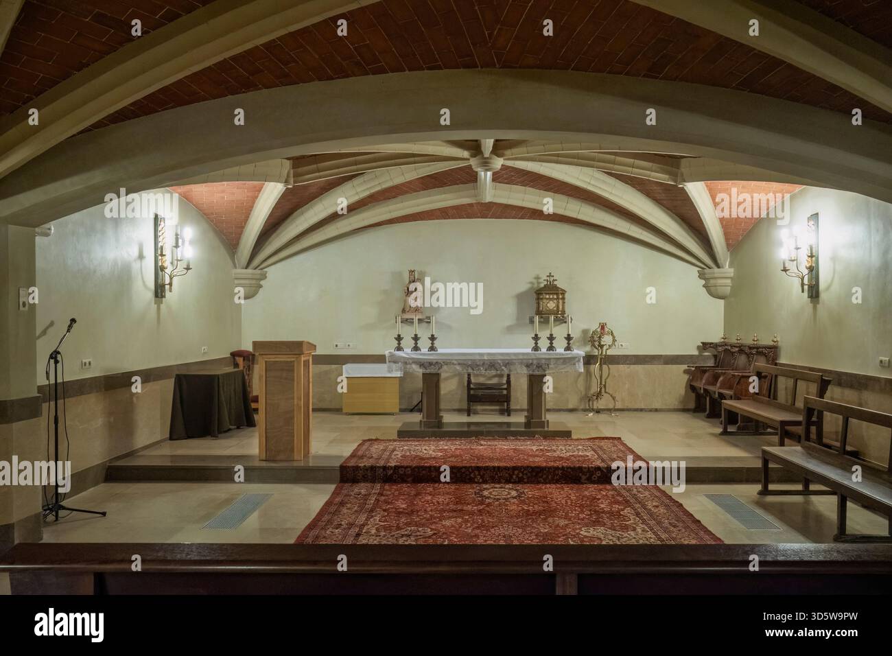 Co-Cattedrale di Santa María o Chiesa di Santa María la Mayor, gotico valenciano e tempio neogotico, Castellón de la Plana, Spagna, Europa. Foto Stock