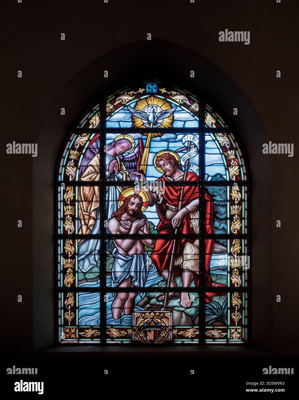 Co-Cattedrale di Santa María o Chiesa di Santa María la Mayor, gotico valenciano e tempio neogotico, Castellón de la Plana, Spagna, Europa. Foto Stock