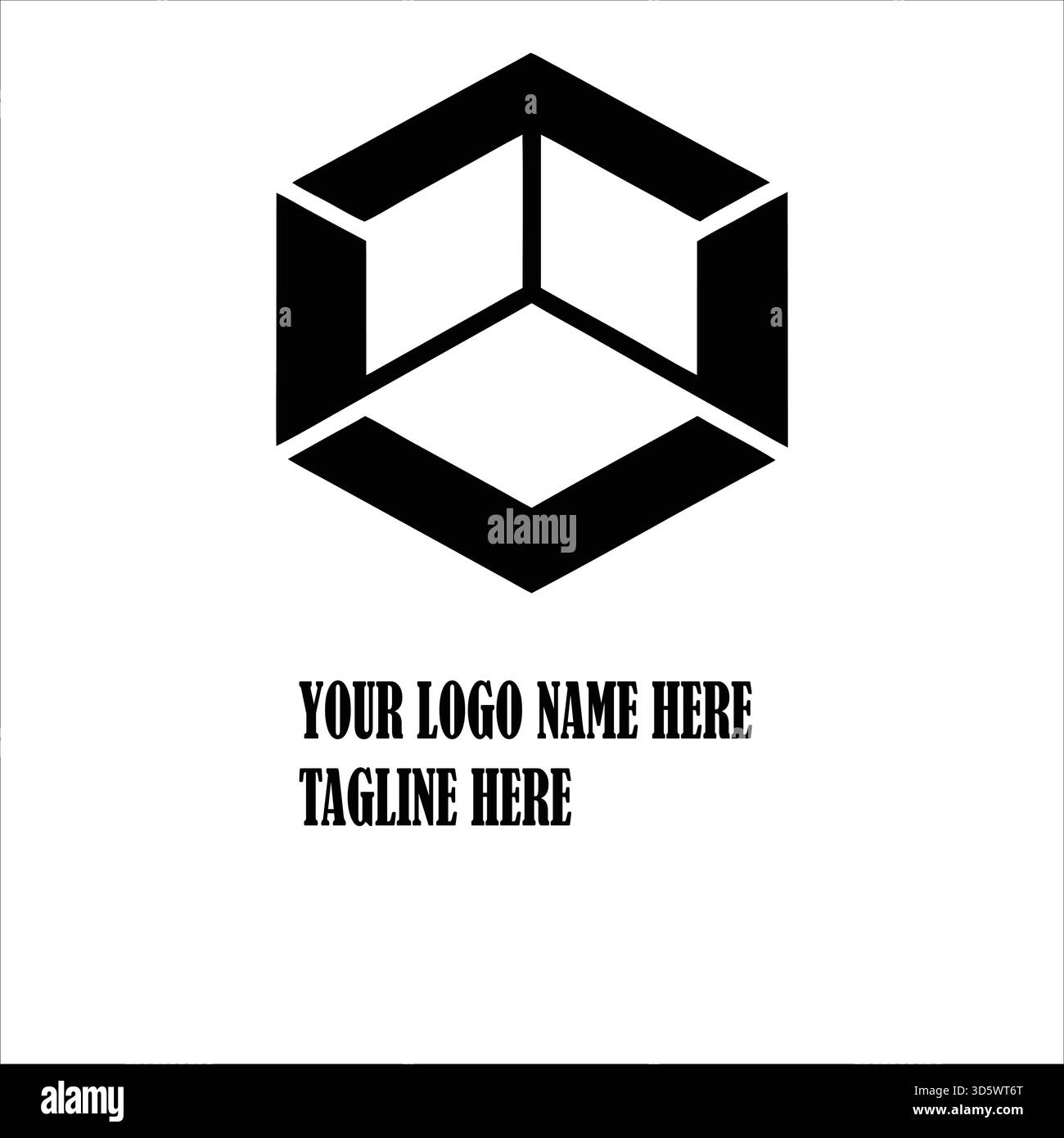 Logo immobiliare contemporaneo che unisce forme affilate e architettura urbana per gli agenti immobiliari, le case automobilistiche e gli sviluppatori immobiliari Illustrazione Vettoriale