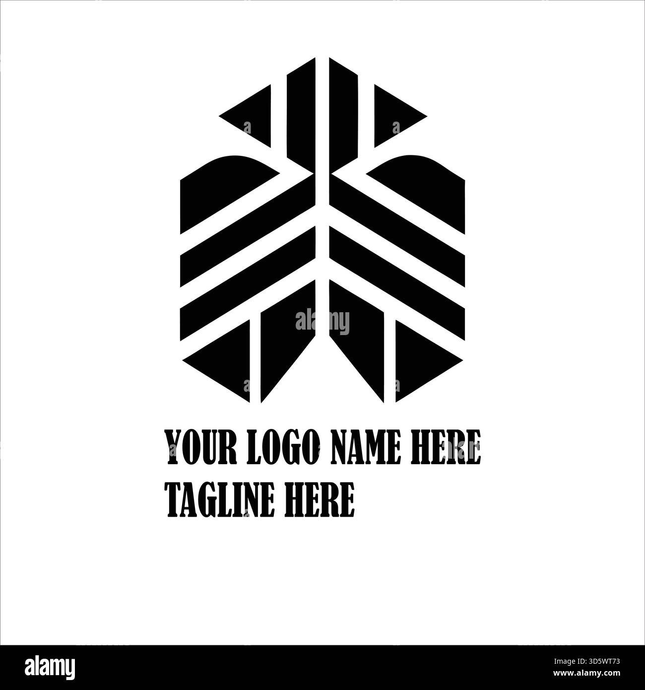 Logo immobiliare contemporaneo che unisce forme affilate e architettura urbana per gli agenti immobiliari, le case automobilistiche e gli sviluppatori immobiliari Illustrazione Vettoriale