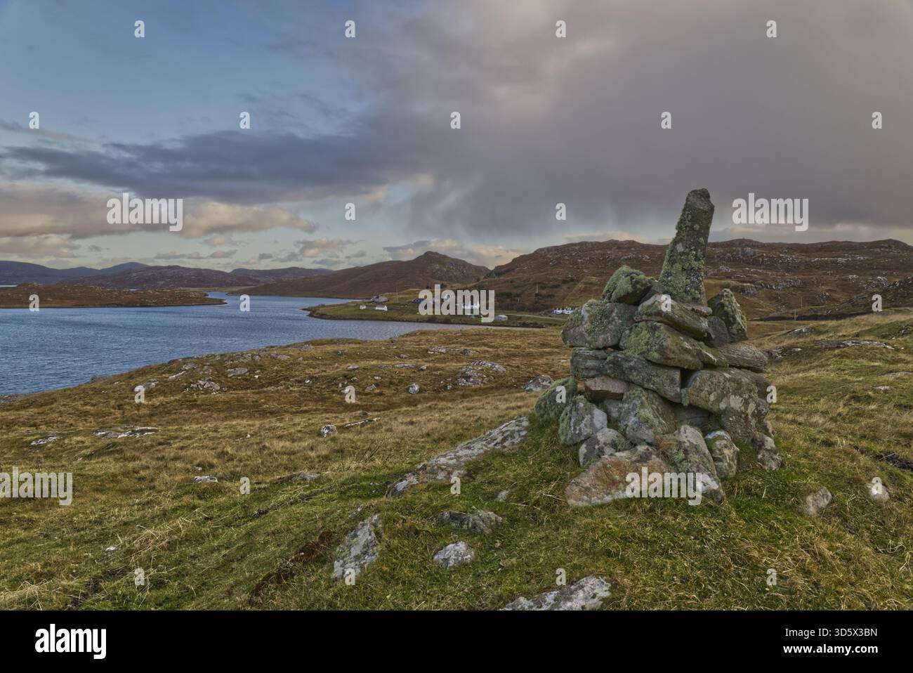 Carishader Isola di Lewis Scozia Cairn scozzese Foto Stock