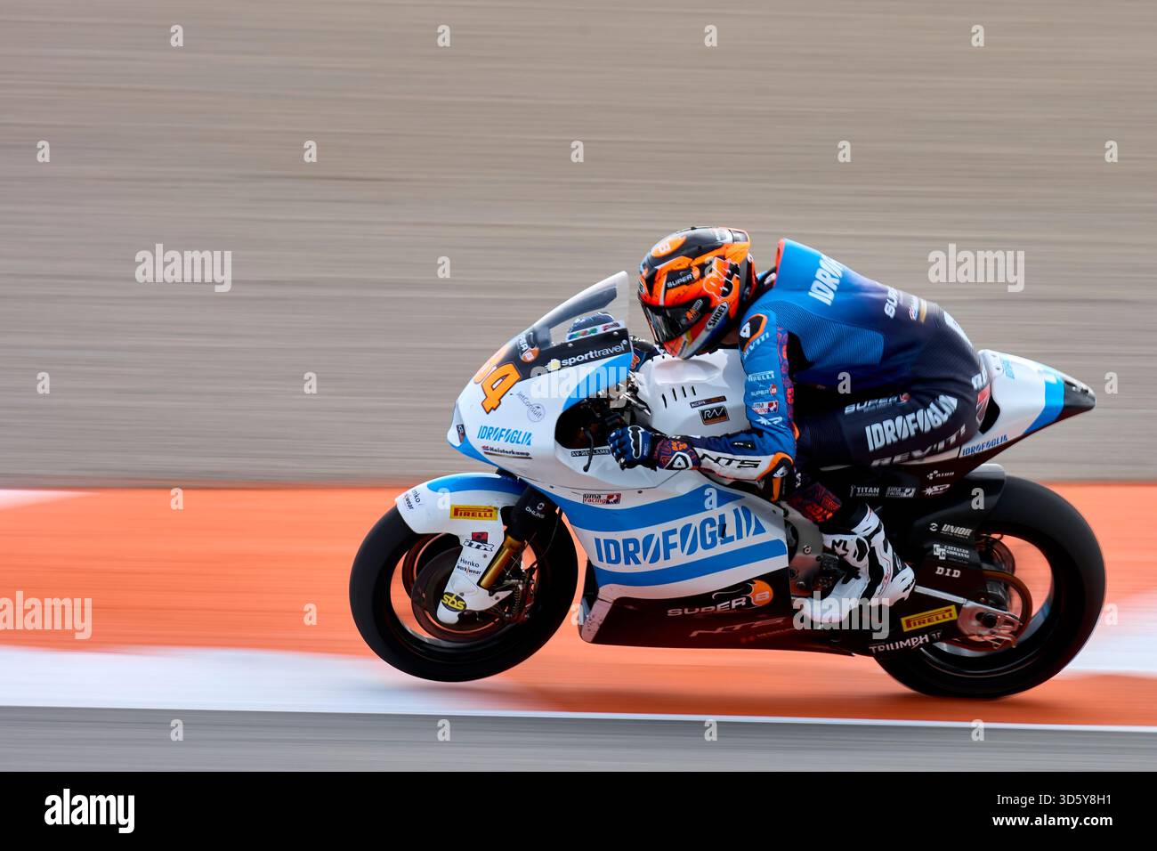 Zonta Van Den Goorbergh (RW Racing GP) in azione durante il Gran Premio di Motul della Comunità Valenciana sul circuito di Ricardo Tormo (Cheste, Motul Grand Foto Stock