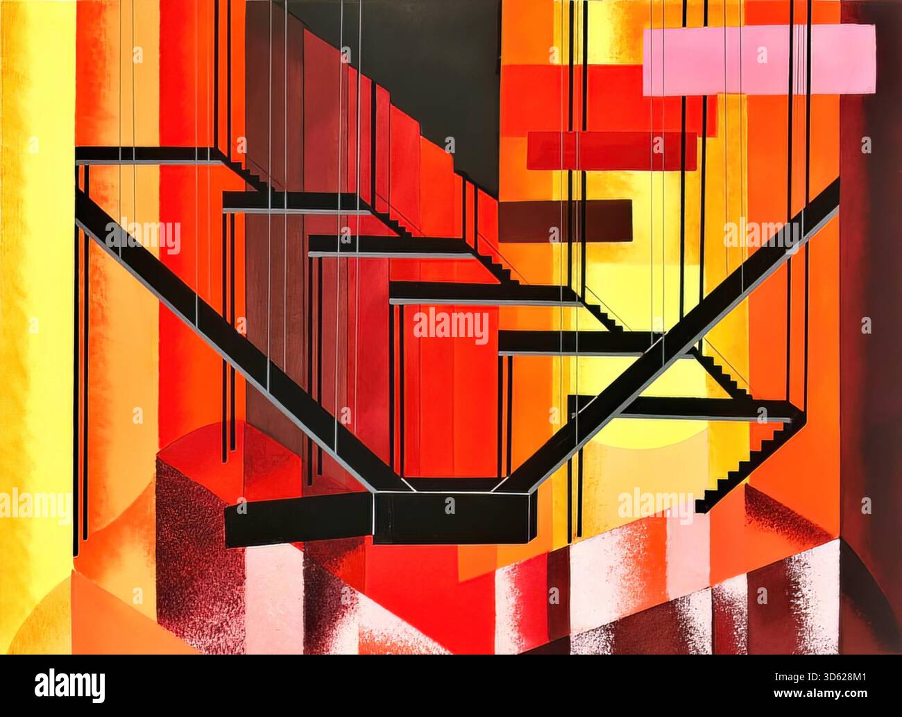 Design scenico dal portfolio Dcors de Thtre, 1930 di Alexandra Exter Illustrazione Vettoriale