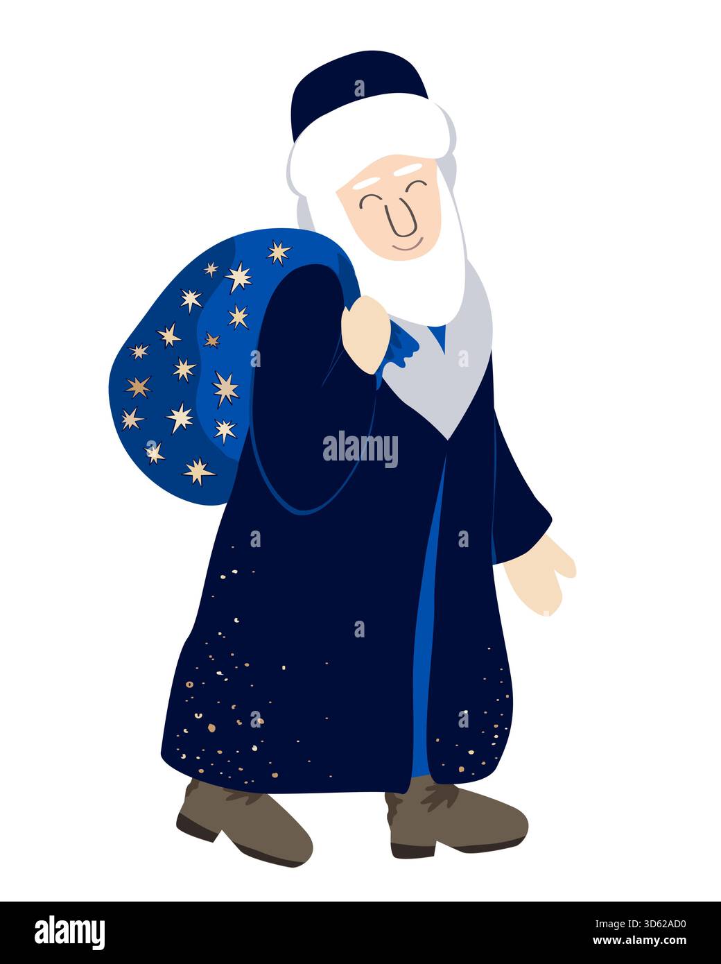 Vive Saint Nicolas - Carta che si apre con scritta in inglese Buona 6 dicembre Smileys emoticon Smartphone Chat online Social Networks Ragazzo Bambino Adolescente Amico Amico - Con Busta Bianca