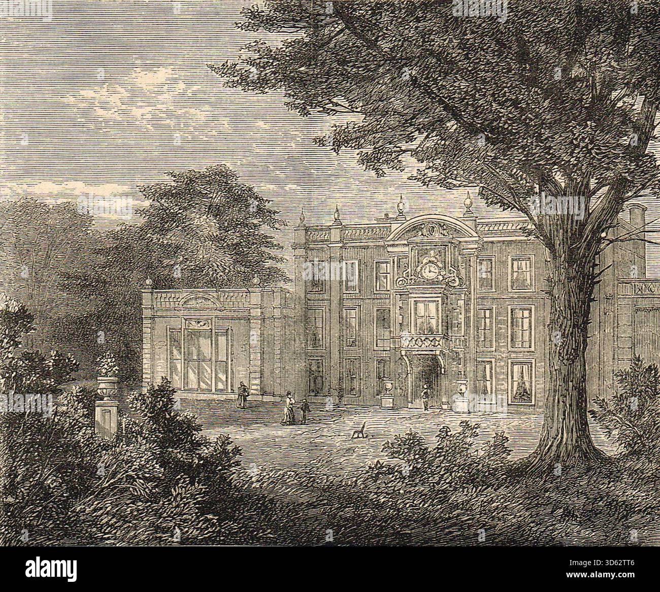 Camden Place, Chislehurst, casa in esilio di Napoleone III dopo la sua sconfitta nella guerra franco-prussiana Foto Stock