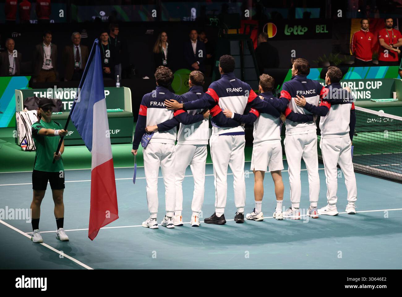 Bologna, Italia. 18 novembre 2025. Tennis, Coppa Davis Final 2025, team France, Bologna, Italia, 18 novembre, 2025. foto di felice Calabro' credito: Agenzia fotografica indipendente/Alamy Live News Foto Stock