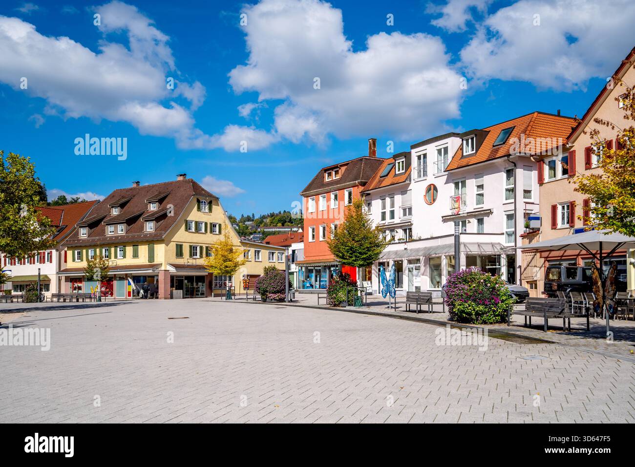 Città vecchia di Altensteig, Foresta Nera, Germania Foto Stock