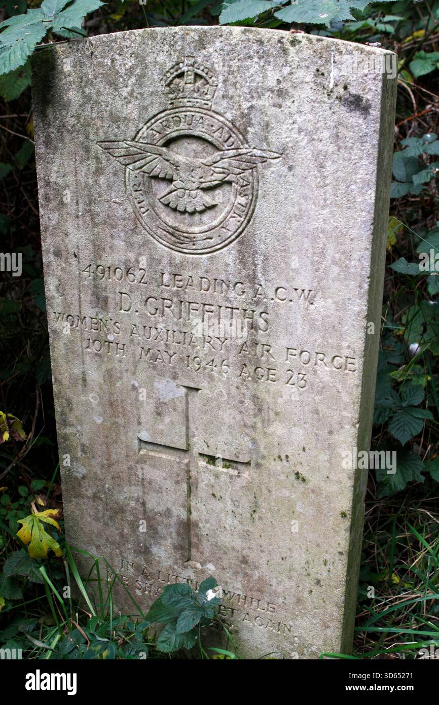 Capo A.C.W. D. Griffiths della Women's Auxiliary Air Force. Morto il 10 maggio 1946, all'età di 23 anni Foto Stock