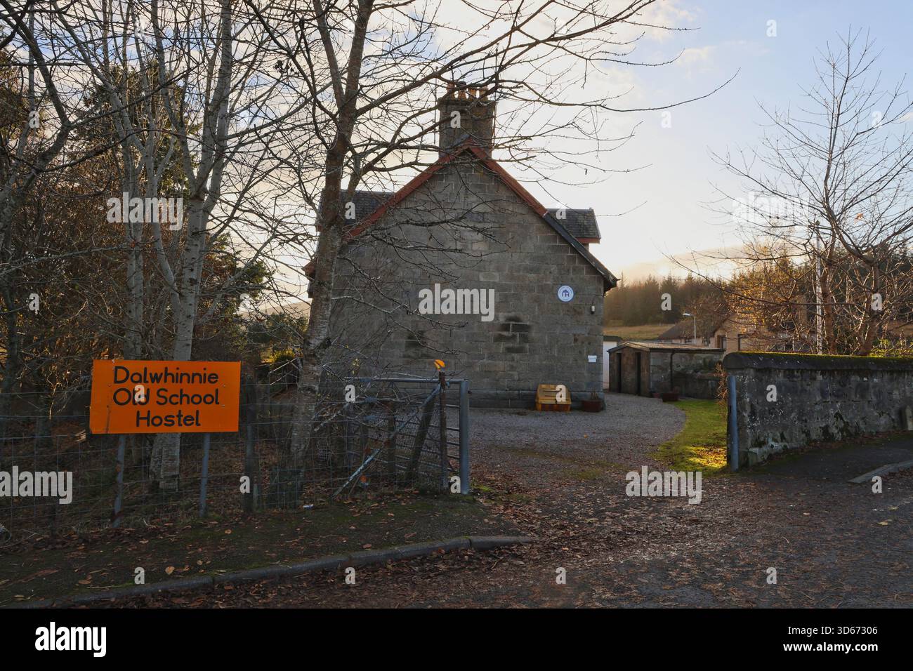 Dalwhinnie Old School Hostel Dalwhinnie Scotland novembre 2025 Foto Stock