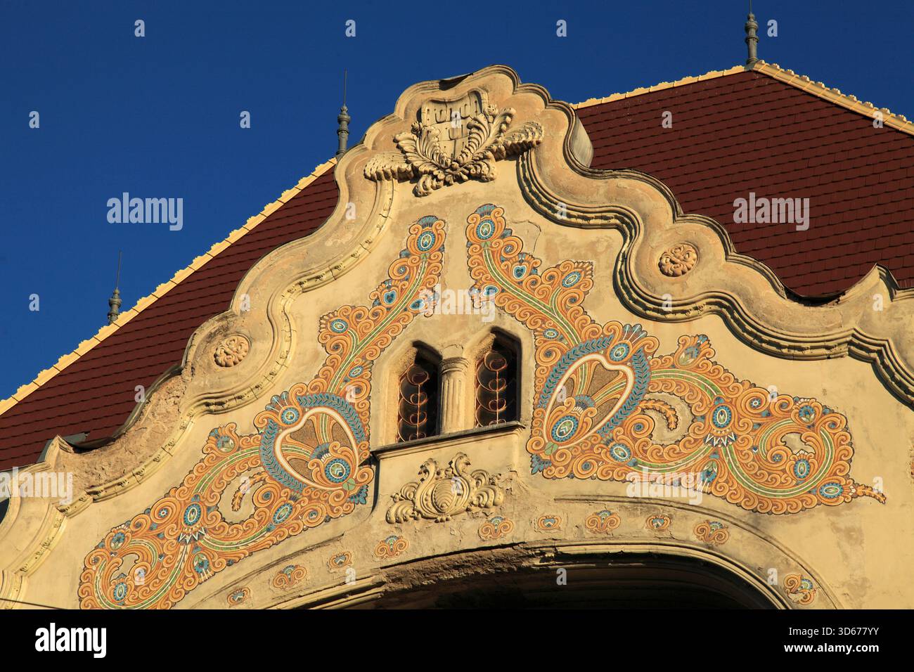 Ungheria, Szeged, architettura art nouveau, Foto Stock