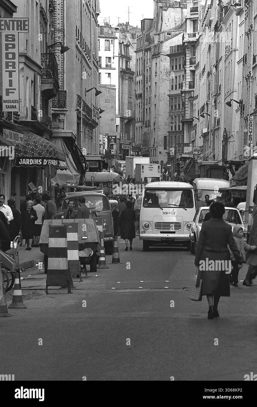 1975, Parigi, Rive guidava. Foto Stock