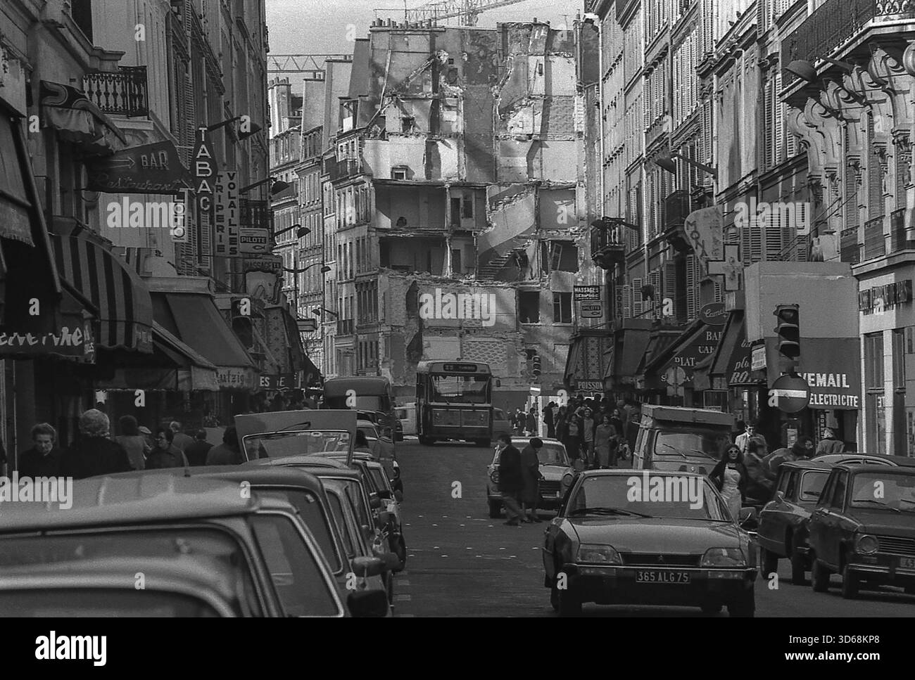 1975, Parigi, Rive guidava. Foto Stock