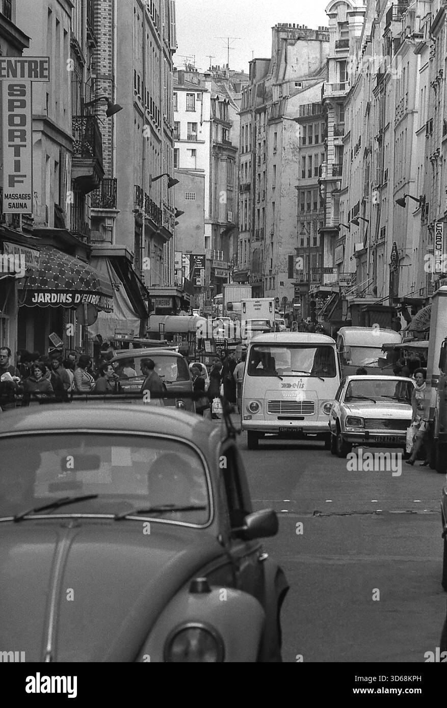 1975, Parigi, Rive guidava. Foto Stock