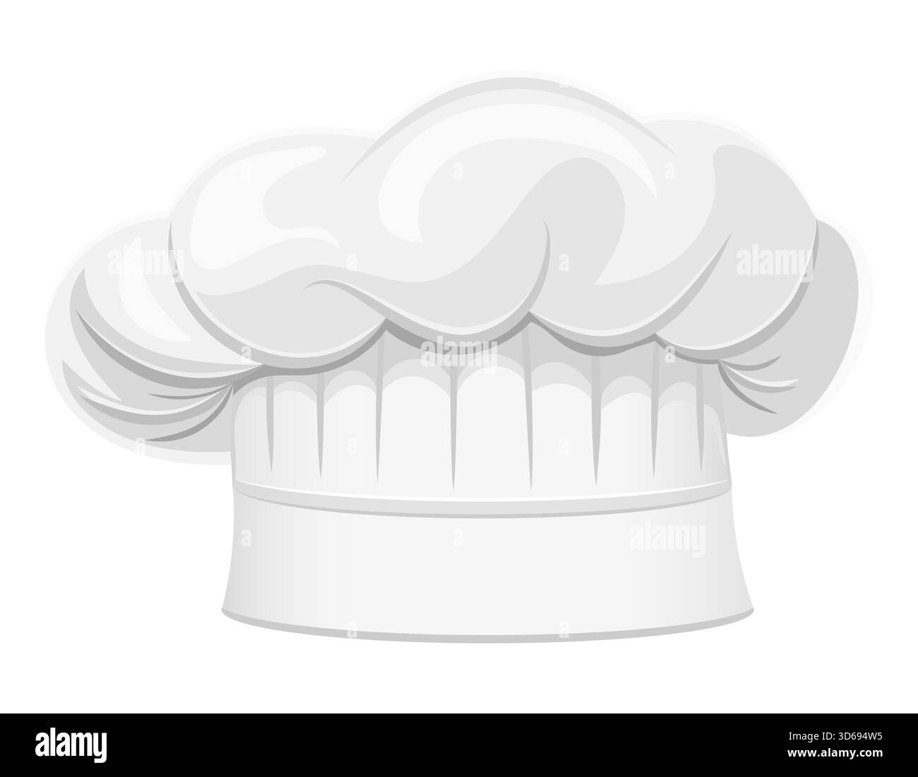 uniforme da cuoco per cucinare in cucina illustrazione vettoriale isolata su sfondo bianco Foto Stock