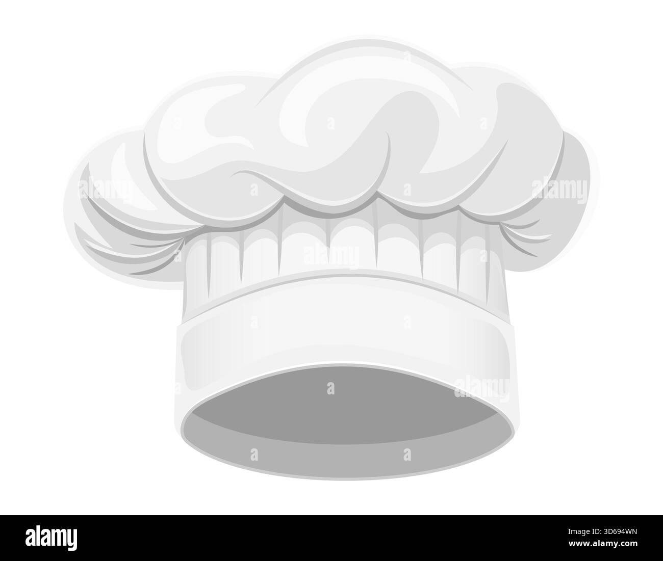 uniforme da cuoco per cucinare in cucina illustrazione vettoriale isolata su sfondo bianco Foto Stock