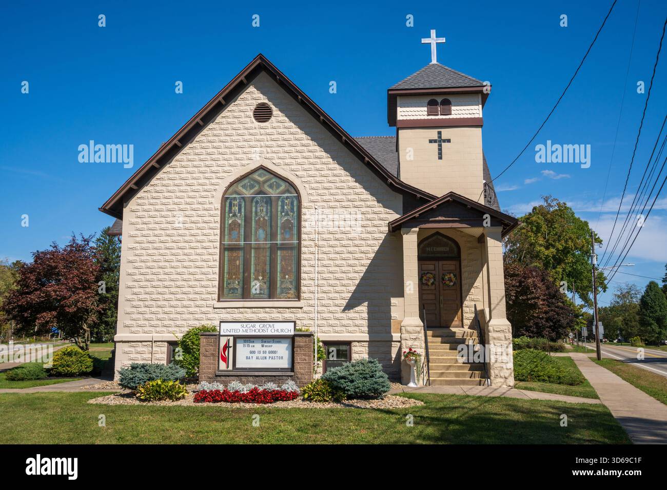 La Sugar Grove United Methodist Church, Pennsylvania Foto Stock