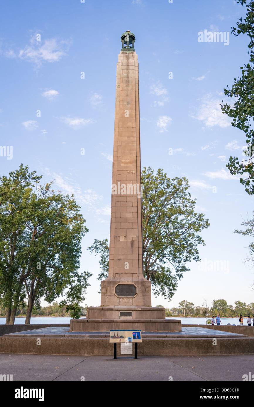 Il Perry Monument al Presque Isle State Park di Erie, Pennsylvania Foto Stock