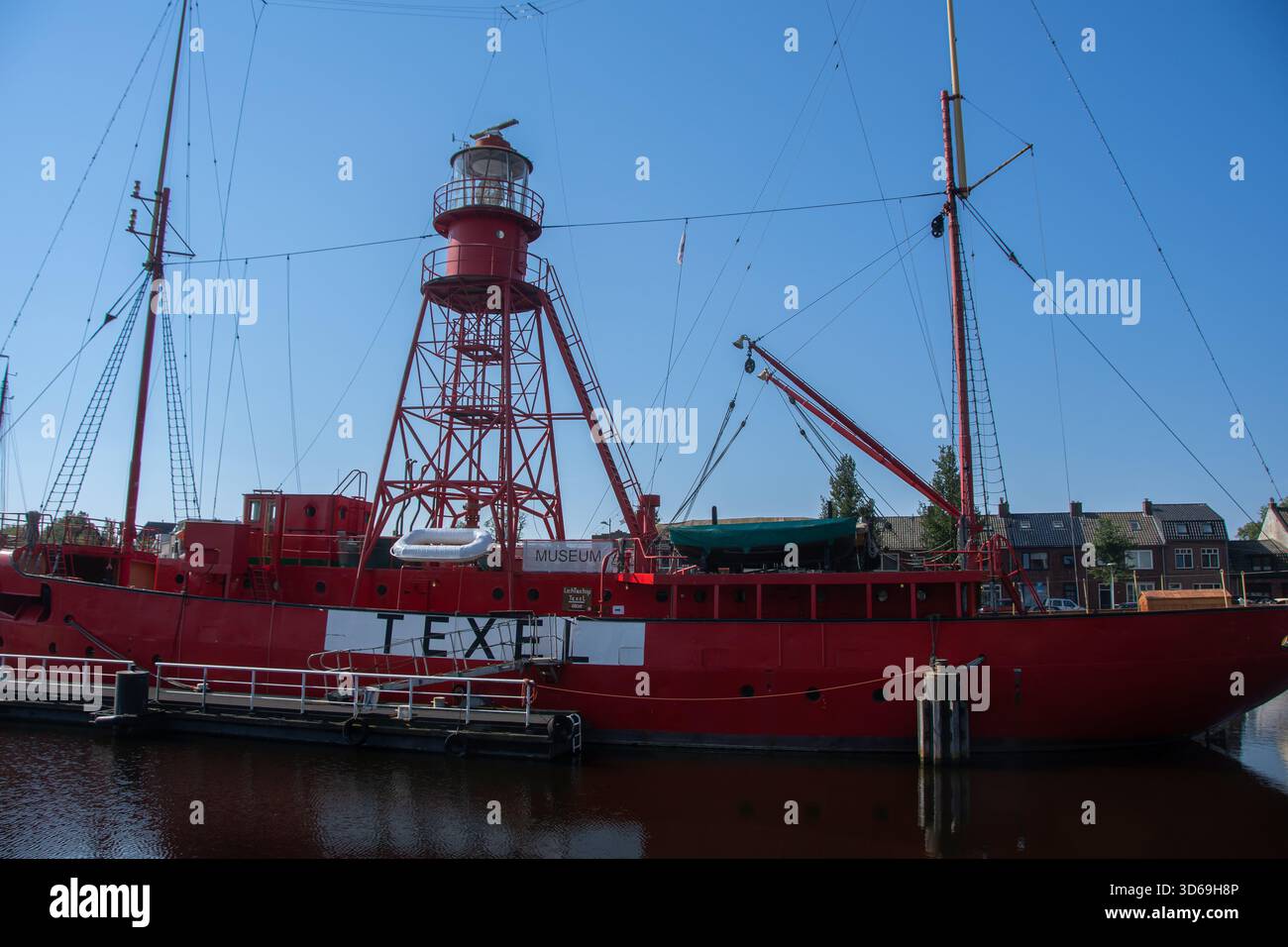 Den Helder, Paesi Bassi 27 giugno 2024, il "Museum Lichtschip Texel" di Den Helder Foto Stock