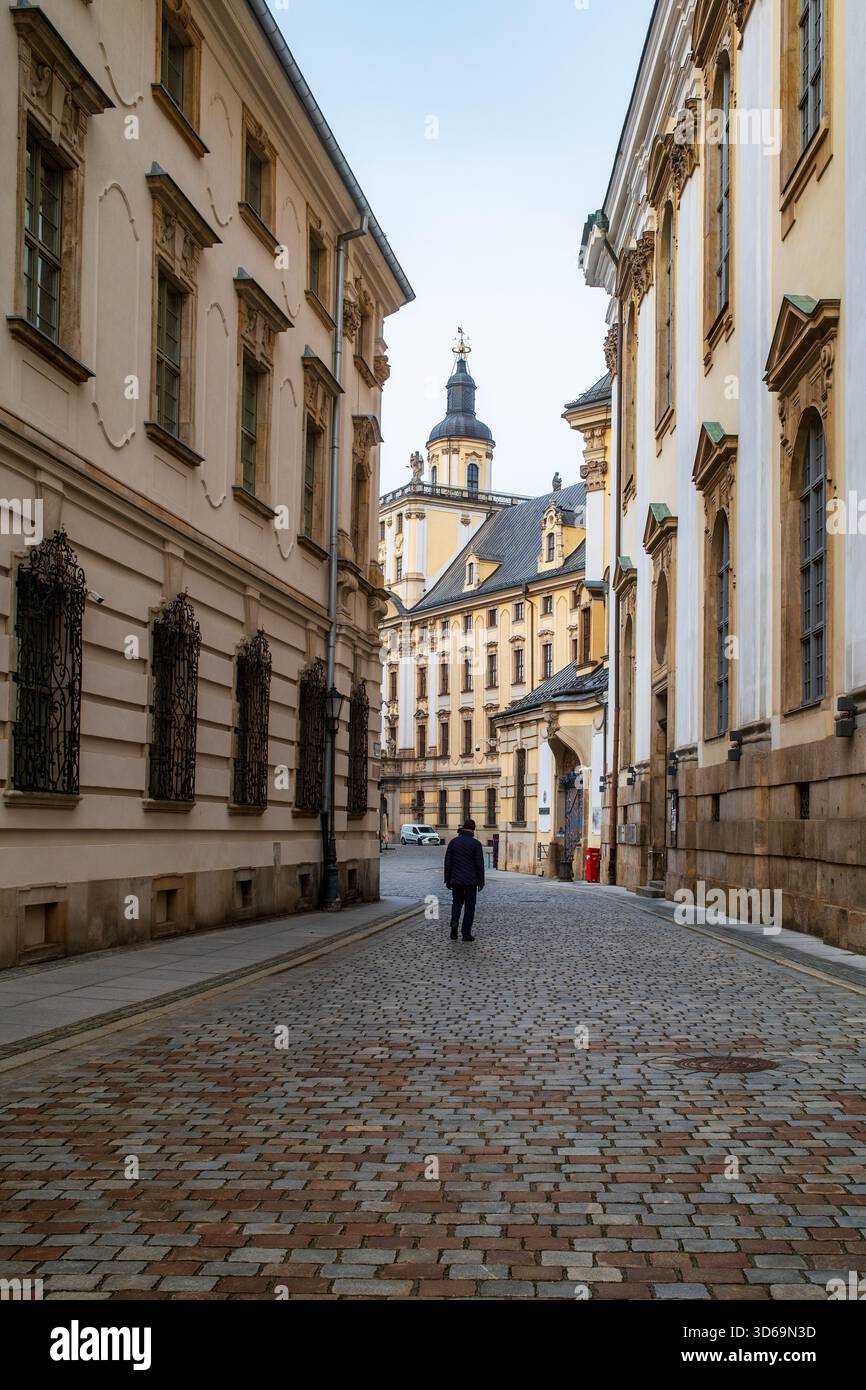 Vista dell'edificio principale del Museo dell'Università di Wrocław in Polonia. Foto Stock