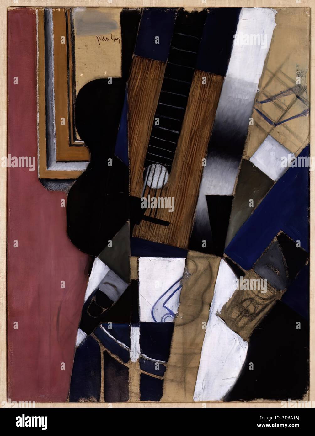 Chitarra e tubo Juan Gris (1913) Illustrazione Vettoriale