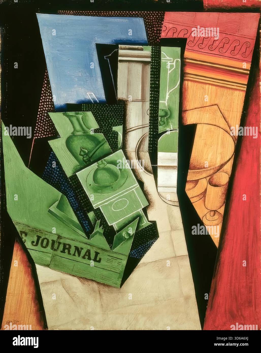 Colazione, 1915 di Juan Gris Illustrazione Vettoriale