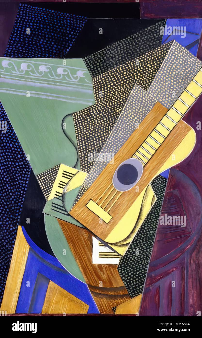 Guitar on a Table, 1916 di Juan Gris Illustrazione Vettoriale