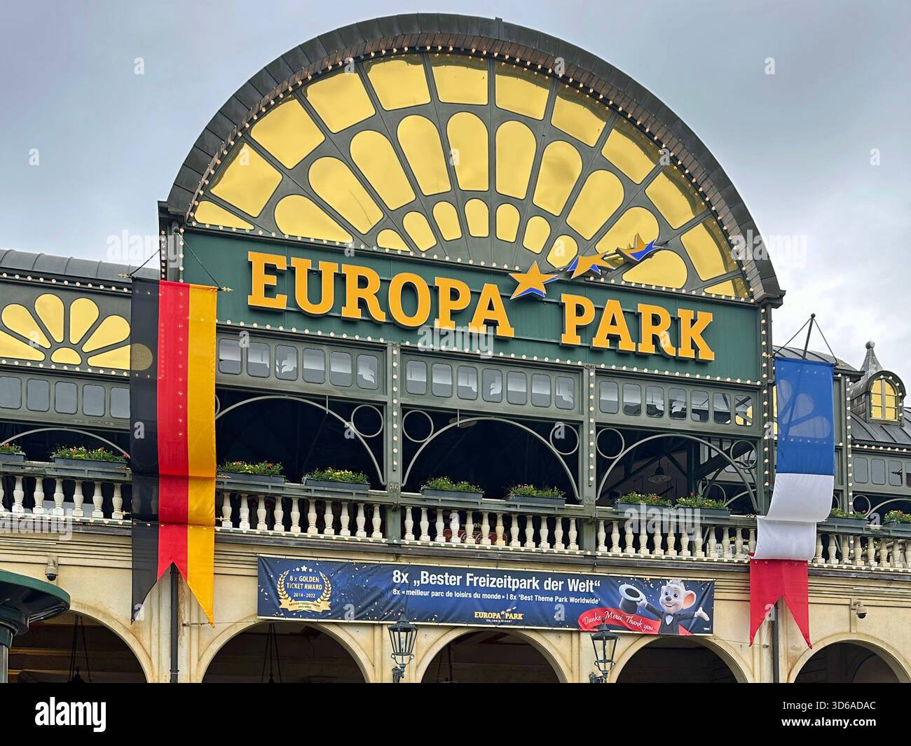 RUST, Germania - 5 maggio 2024: Ingresso all'Europa Park. Foto Stock