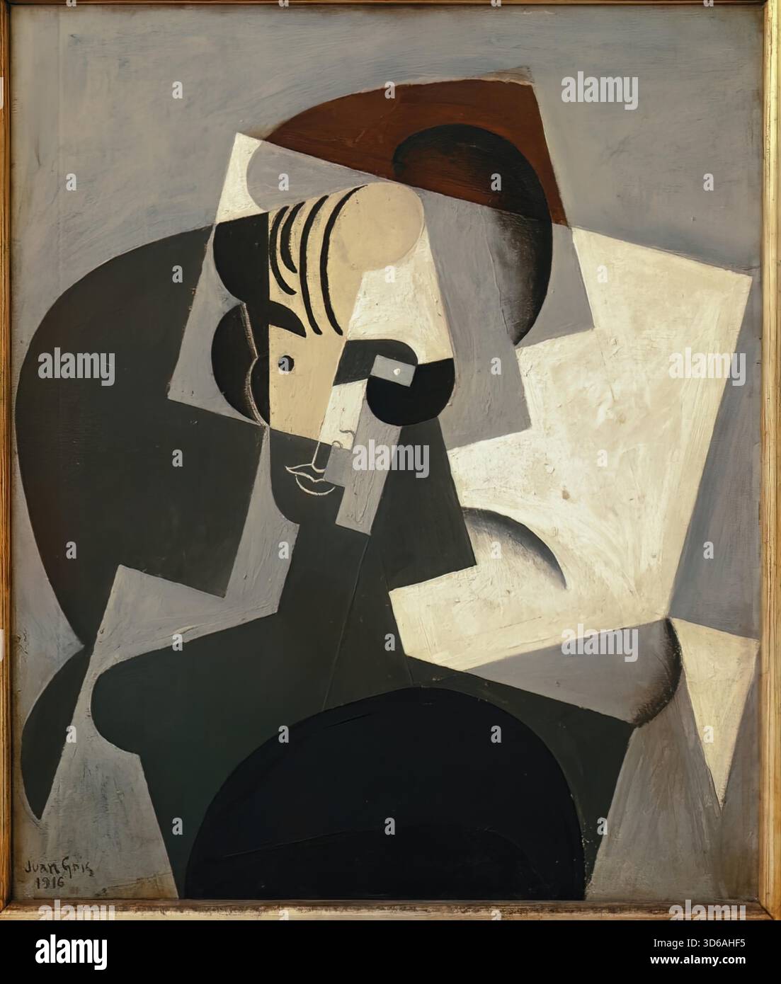 Juan Gris - Ritratto di Josette Gris (1916) Illustrazione Vettoriale