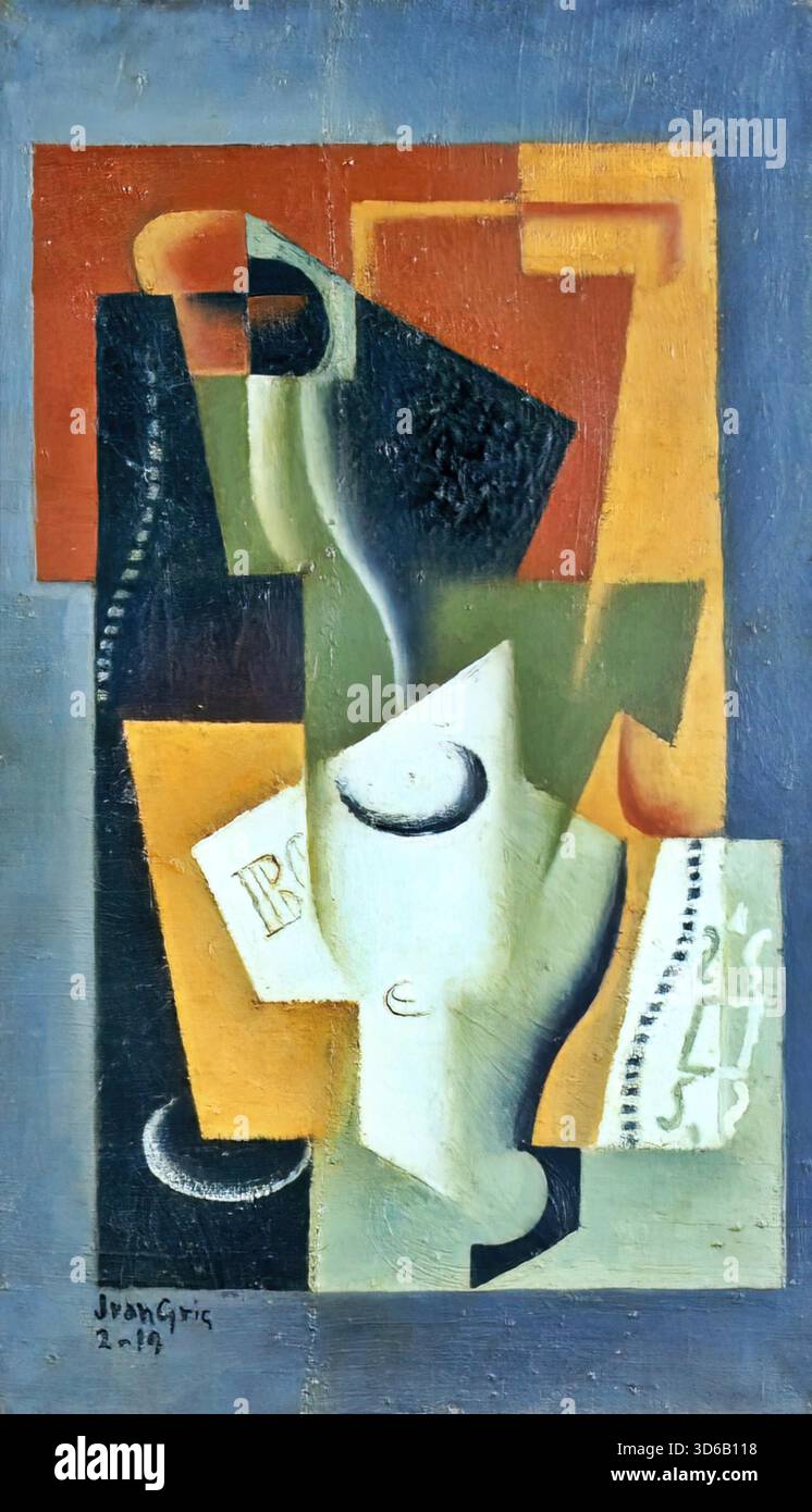 Juan Gris – natura morta Illustrazione Vettoriale