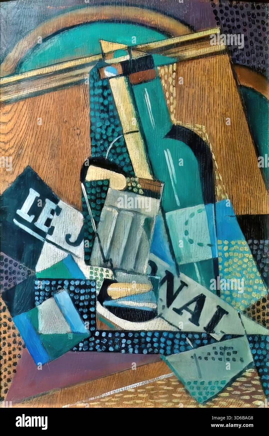 Juan Gris – le Journal Illustrazione Vettoriale
