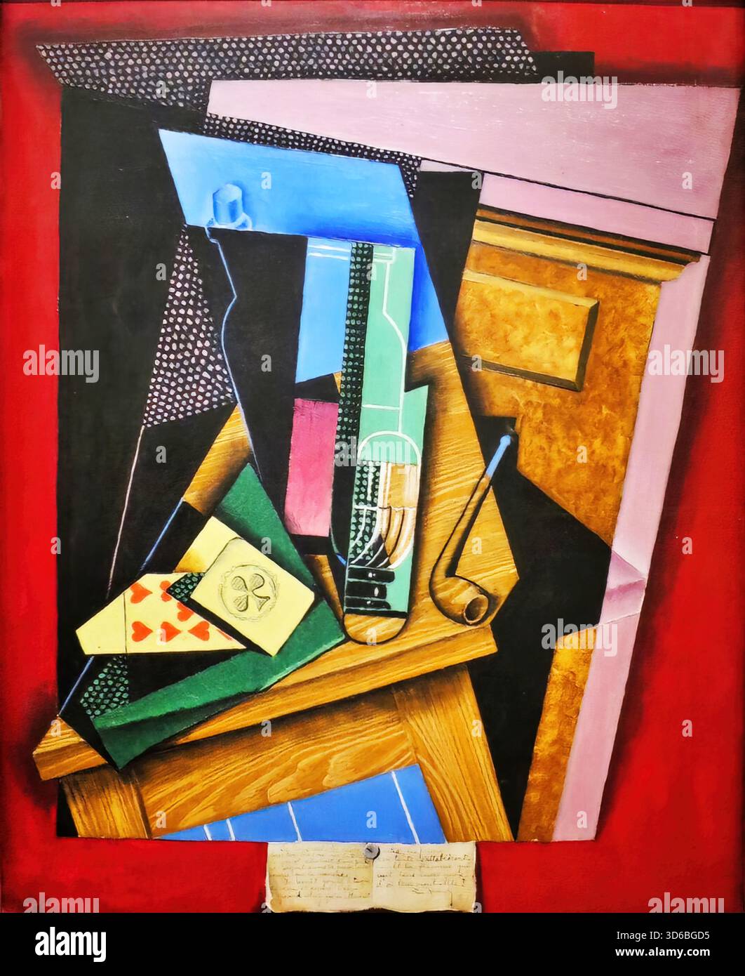 Juan Gris – la lettera (1921) Illustrazione Vettoriale