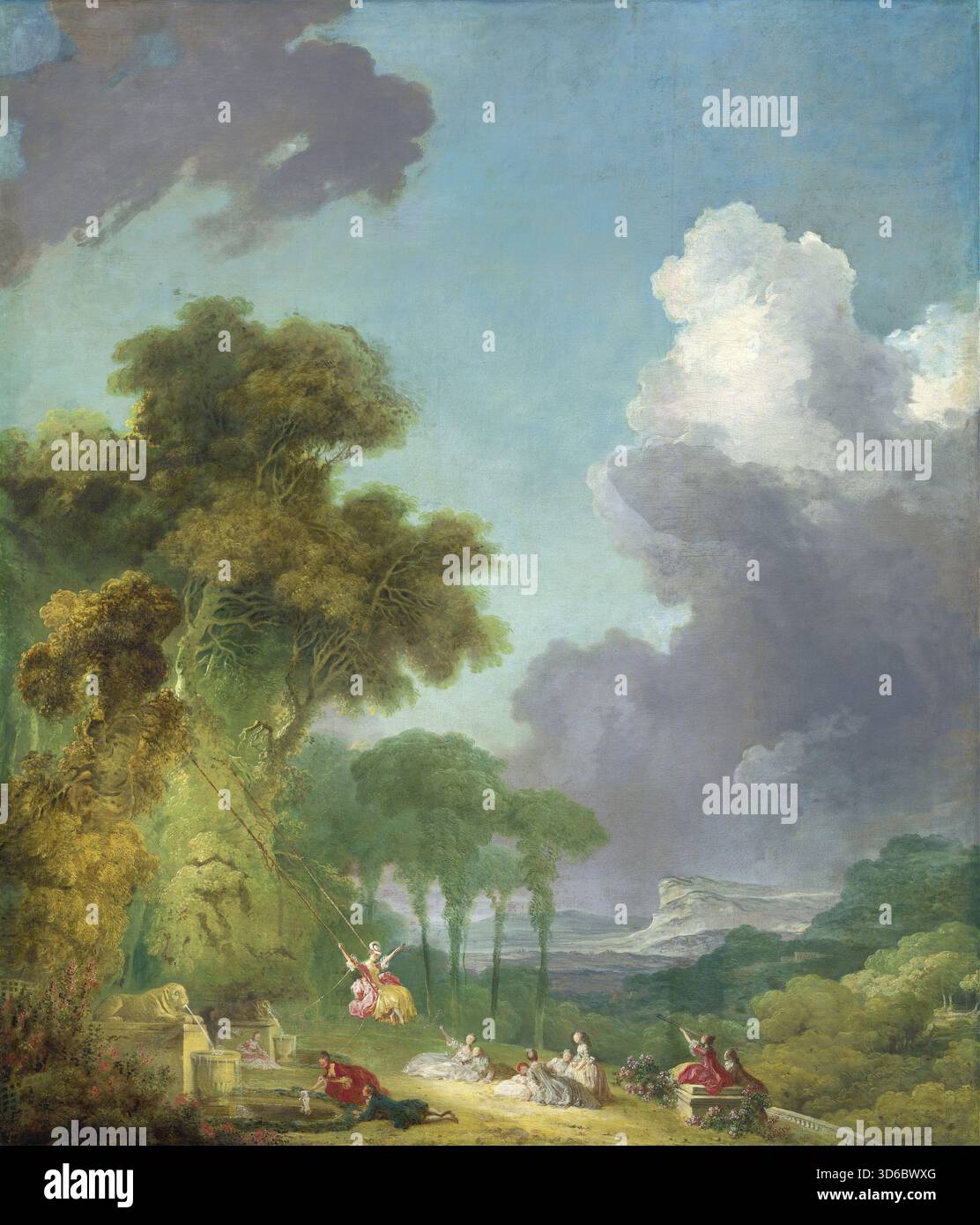 « The Swing (c. 1775-1780). Jean-Honor? Fragonard (francese, 1732-1806) » Foto Stock